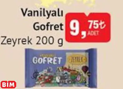 ZEYREK VANİLYALI GOFRET